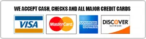 We accept credit cards